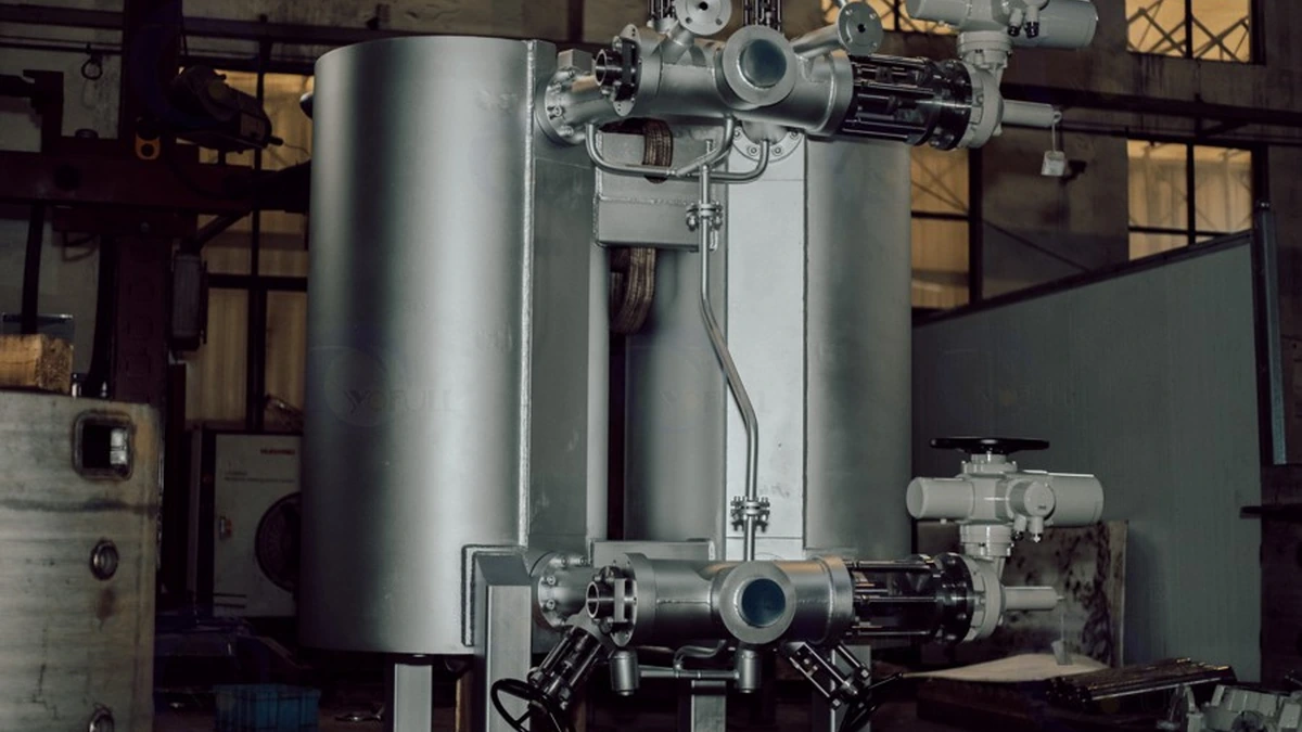 Chemical fiber spinning line supported by melt filtration